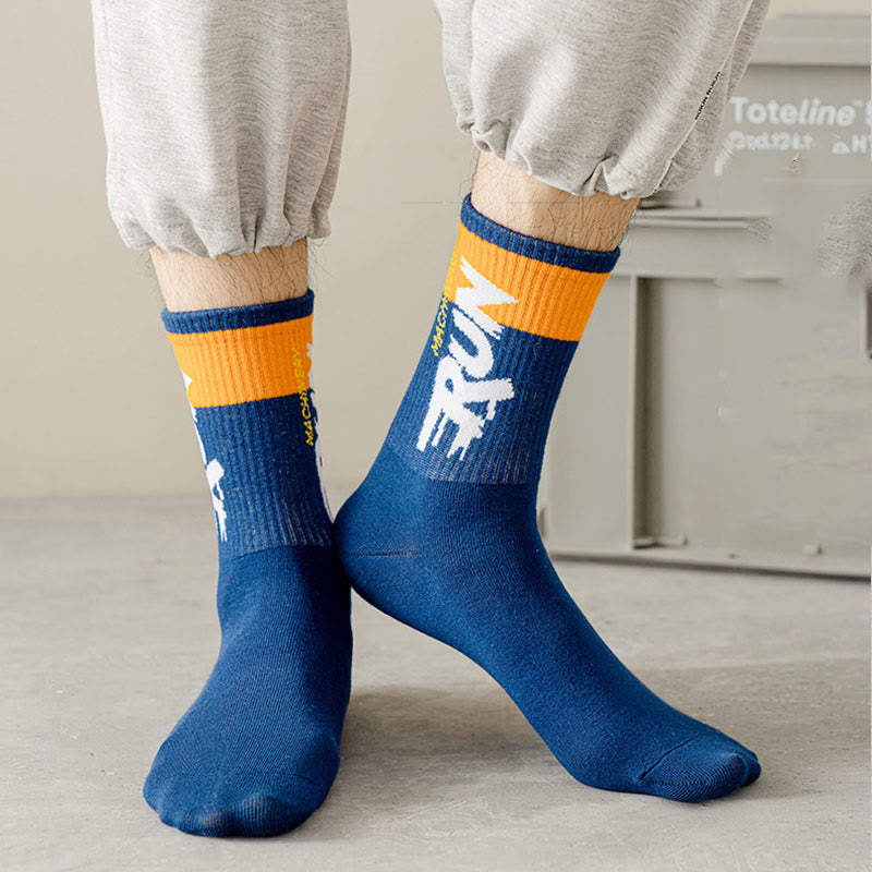 Chaussettes courtes à imprimé lettre grande taille (7 paires)