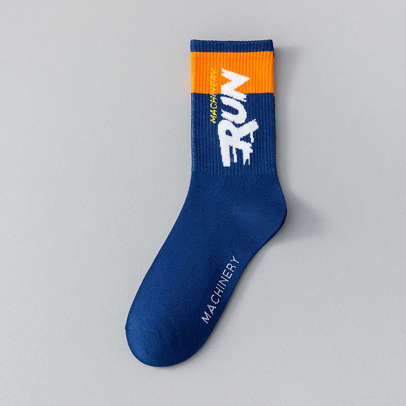 Chaussettes courtes à imprimé lettre grande taille (7 paires)