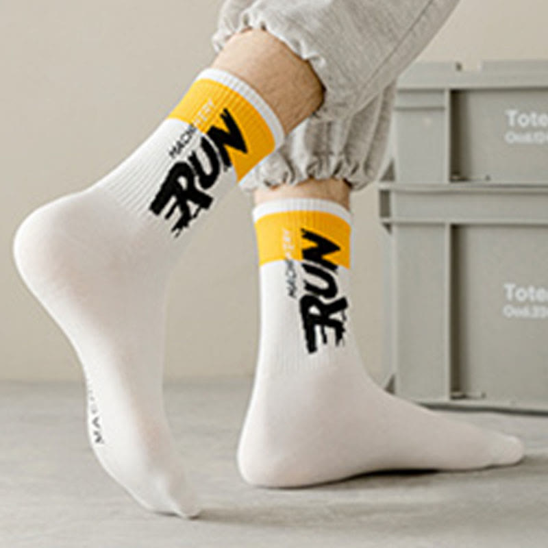 Chaussettes courtes à imprimé lettre grande taille (7 paires)