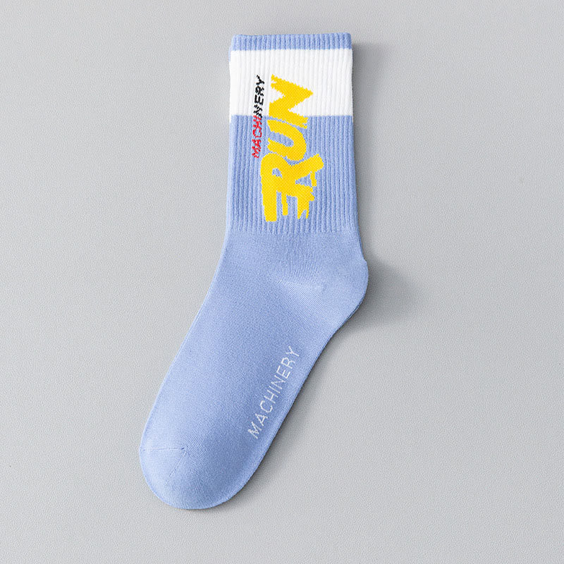 Chaussettes courtes à imprimé lettre grande taille (7 paires)