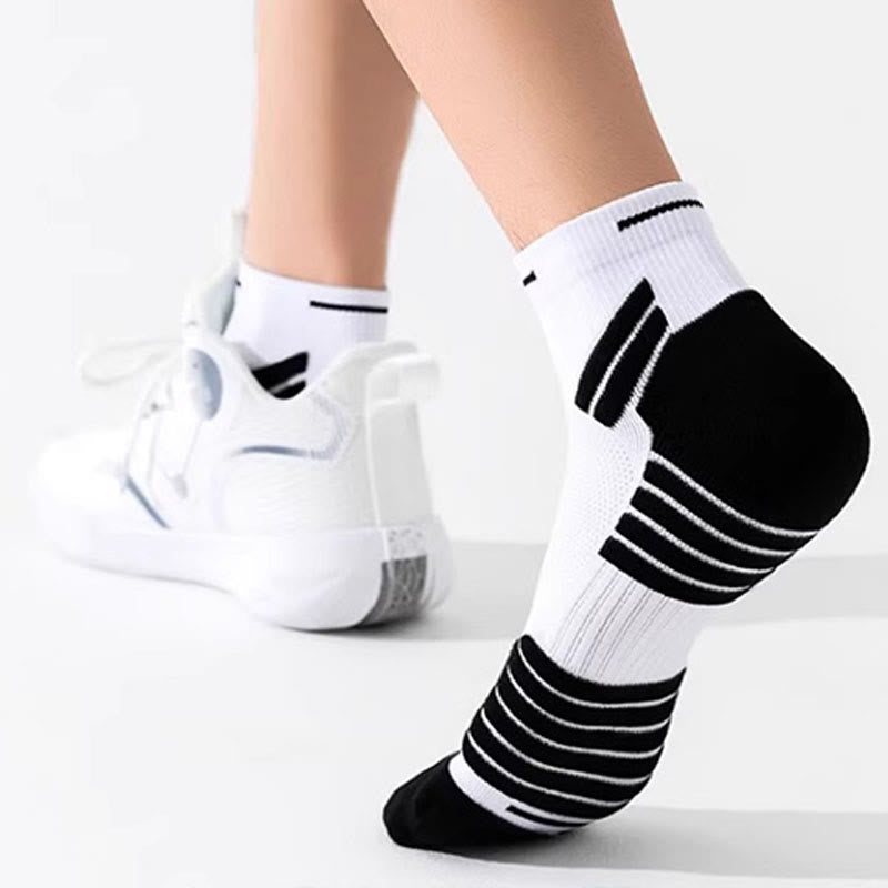 Chaussettes de compression légères et rembourrées pour chevilles, grande taille (4 paires)