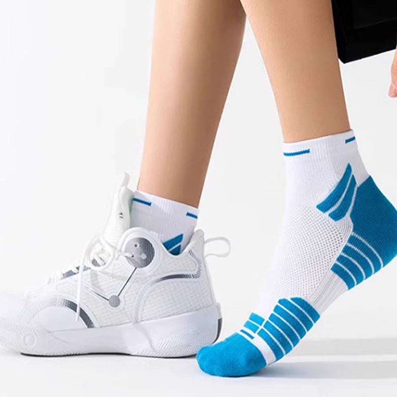 Chaussettes de compression légères et rembourrées pour chevilles, grande taille (4 paires)