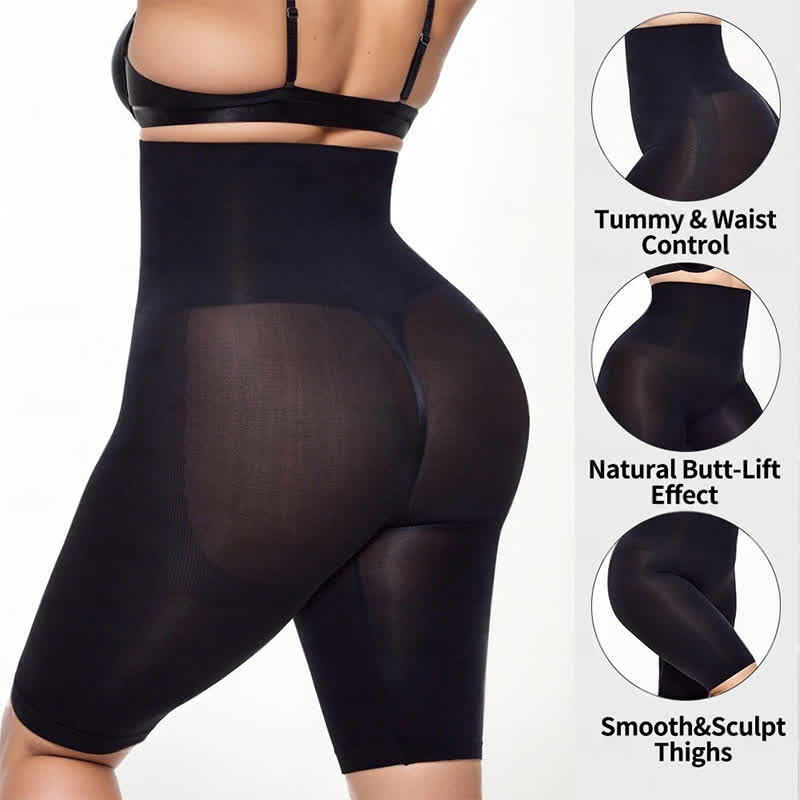 Pantalon gainant taille haute grande taille
