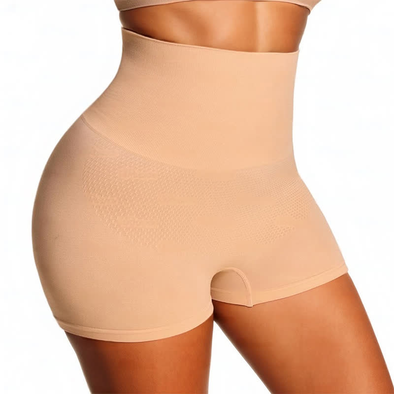 Short taille haute gainant et sans coutures pour le contrôle du ventre et le lifting des fesses