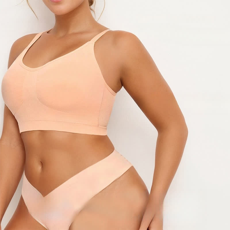Soutien-gorge de sport gainant sans coutures et à haute élasticité