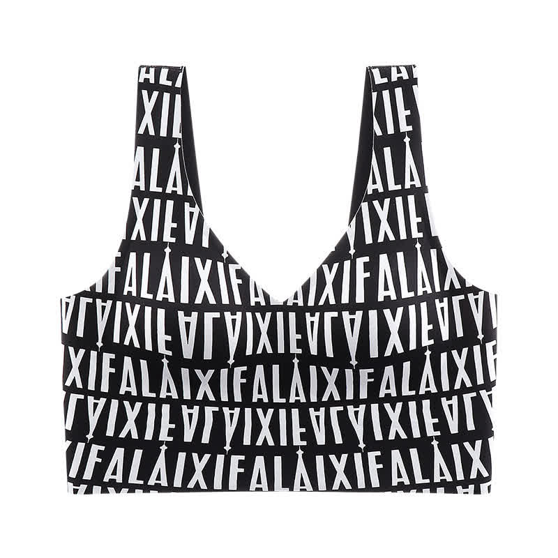 Soutien-gorge push-up sexy sans armatures grande taille avec joli dos