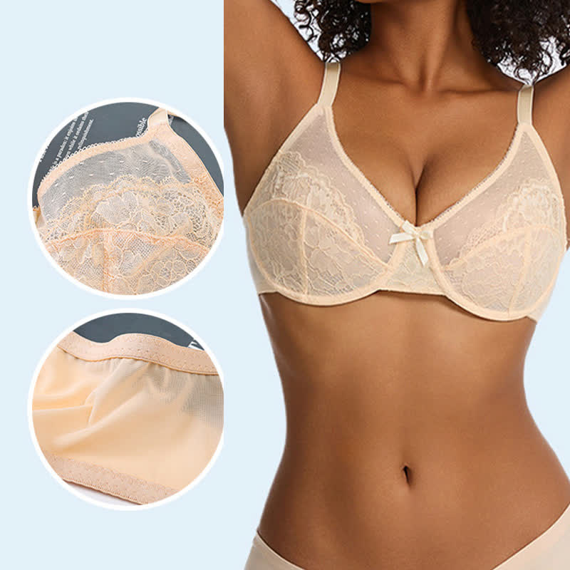 Soutien-gorge push-up à armatures en dentelle légère et sexy grande taille