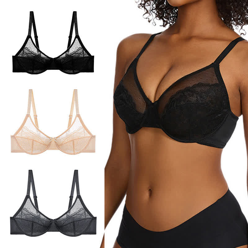 Soutien-gorge push-up à armatures en dentelle légère et sexy grande taille