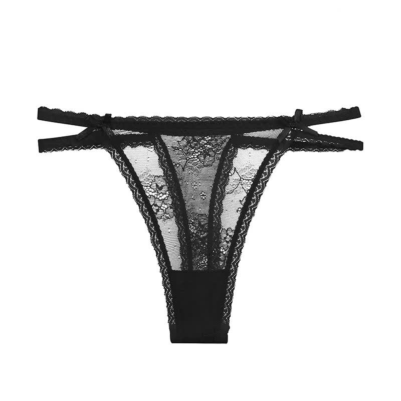String sexy en dentelle taille basse (lot de 3)