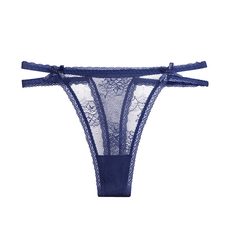 String sexy en dentelle taille basse (lot de 3)