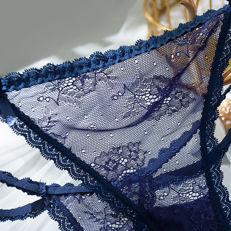String sexy en dentelle taille basse (lot de 3)