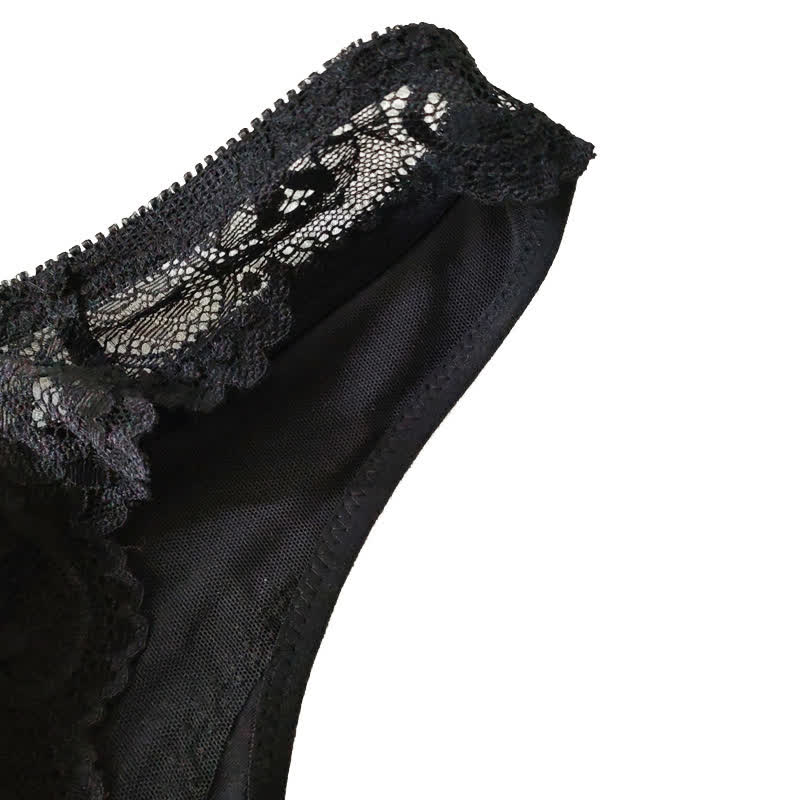 Soutien-gorge sexy sans armatures en dentelle française fine avec fermeture sur le devant