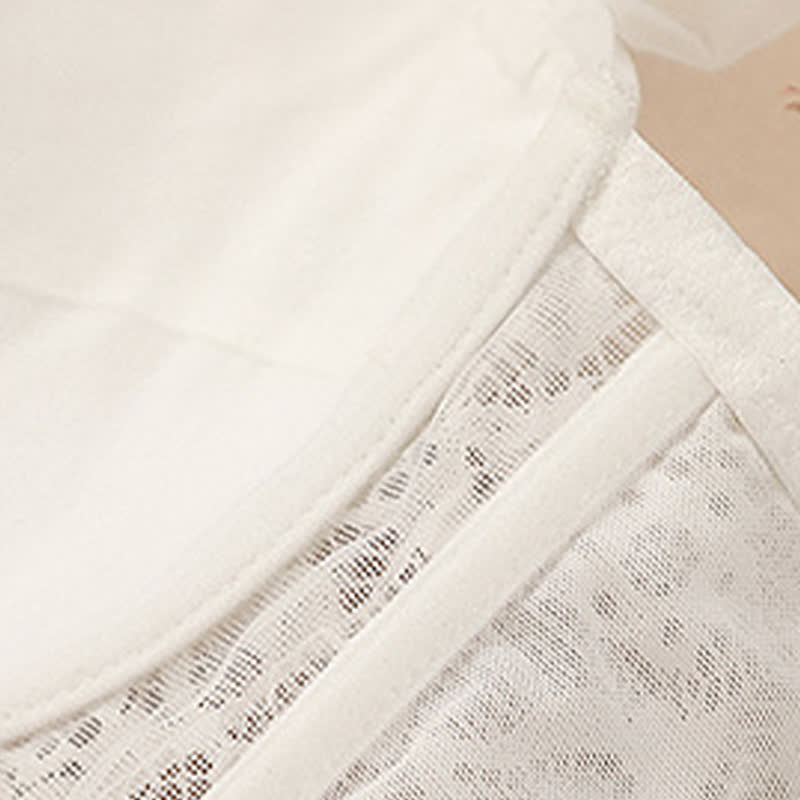Soutien-gorge push-up à armatures en dentelle fine et minimiseur