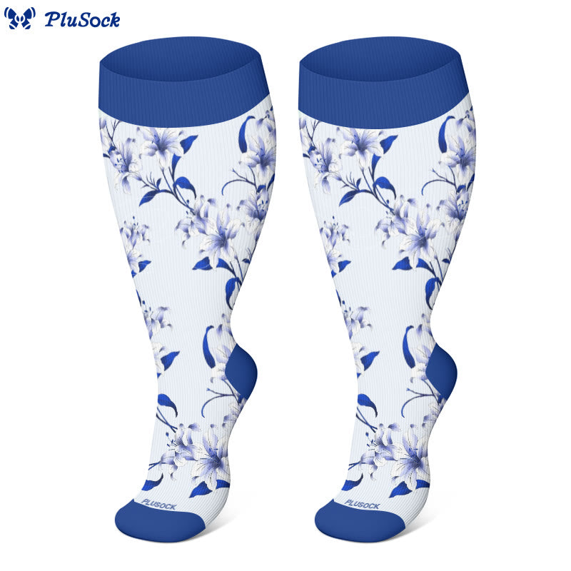 Chaussettes de compression Blossom grande taille (3 paires)