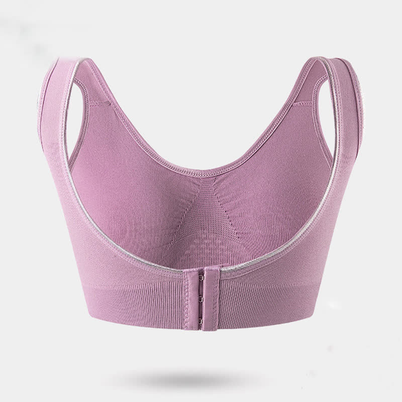 Soutien-gorge de sport respirant sans coutures, grande taille, creux et sans armatures