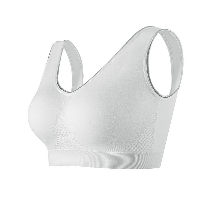 Soutien-gorge de sport respirant sans coutures, grande taille, creux et sans armatures