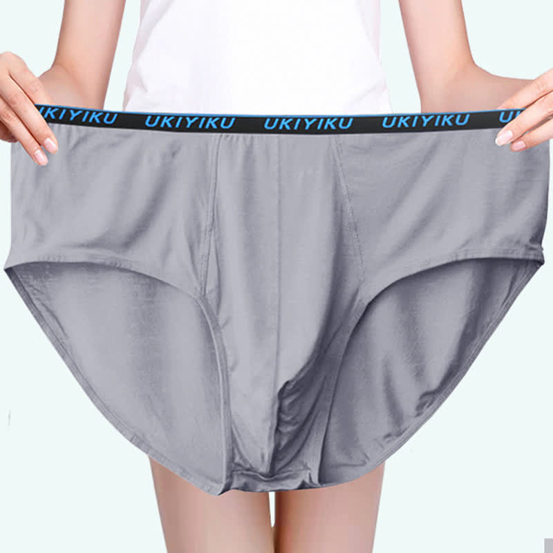 Lot de 2 slips amples et élastiques pour homme grande taille