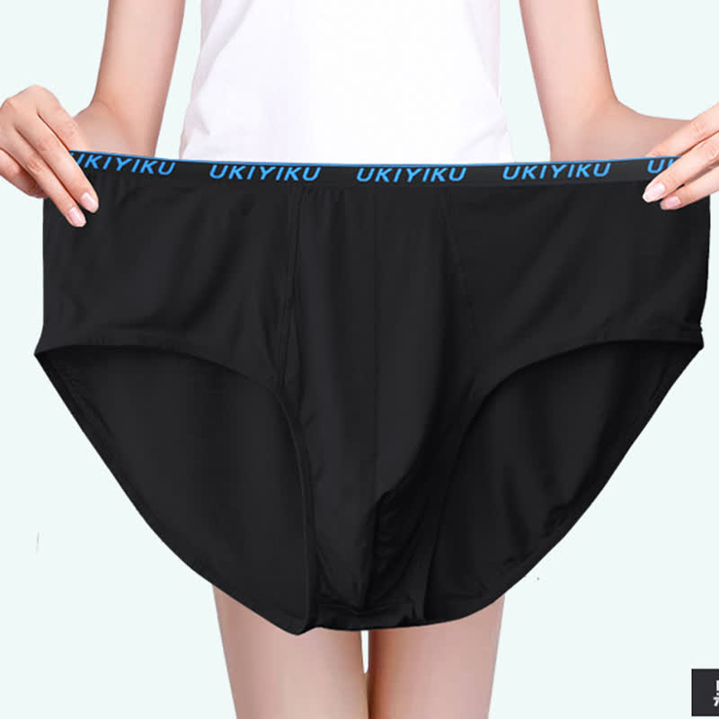 Lot de 2 slips amples et élastiques pour homme grande taille