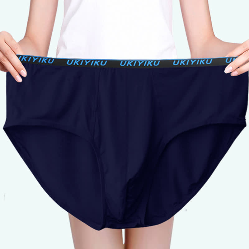 Lot de 2 slips amples et élastiques pour homme grande taille
