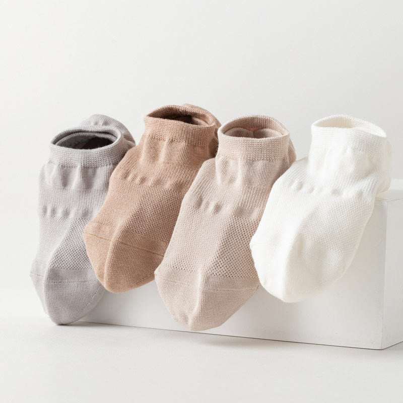 Chaussettes antidérapantes en silicone grande taille (8 paires)