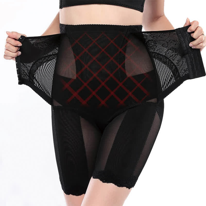 Short gainant taille haute à entrejambe ouvert