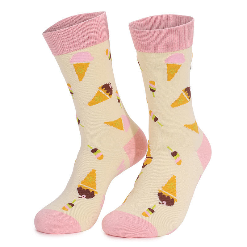 Chaussettes taille plus Cookies Coffee Quarter (4 paires)