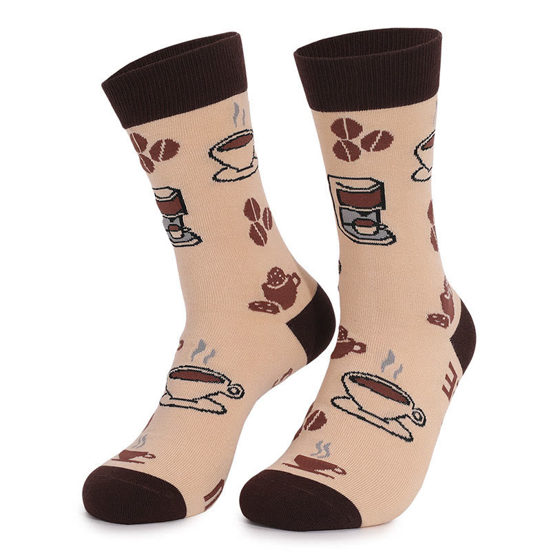 Chaussettes taille plus Cookies Coffee Quarter (4 paires)