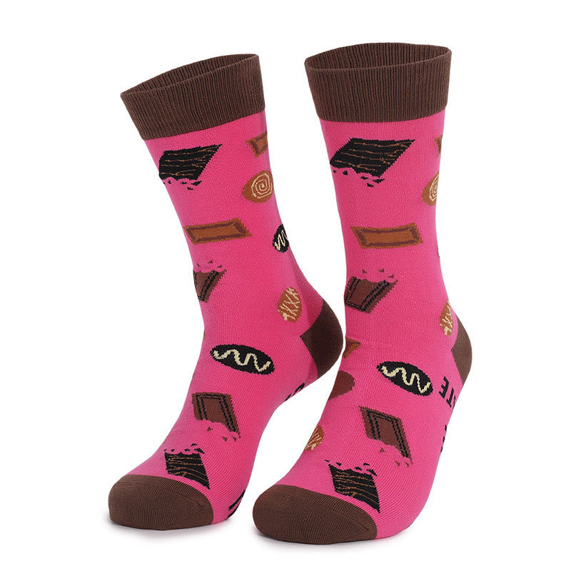 Chaussettes taille plus Cookies Coffee Quarter (4 paires)