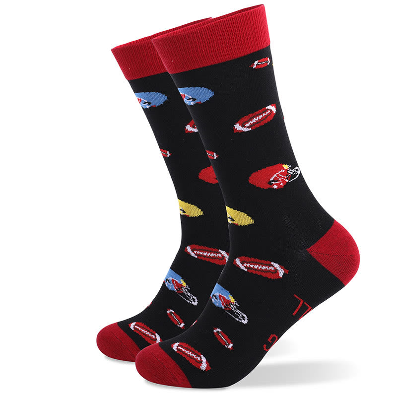 Chaussettes de rugby de golf grande taille (4 paires)