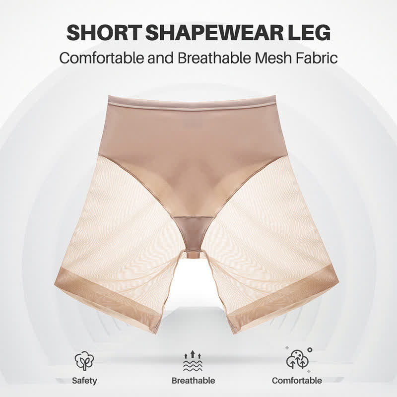 Short gainant sexy en maille élastique à taille moyenne