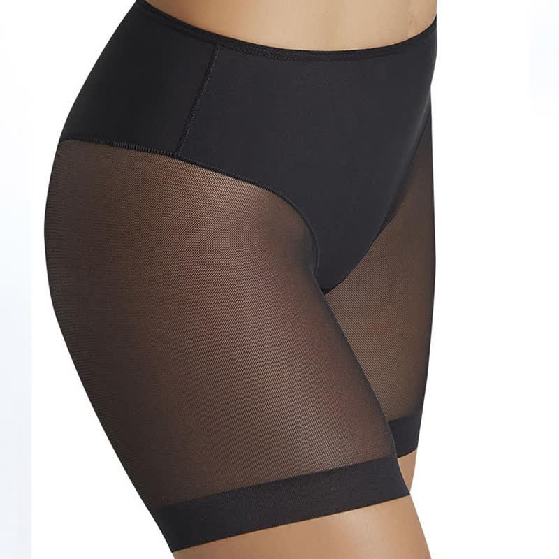 Short gainant sexy en maille élastique à taille moyenne