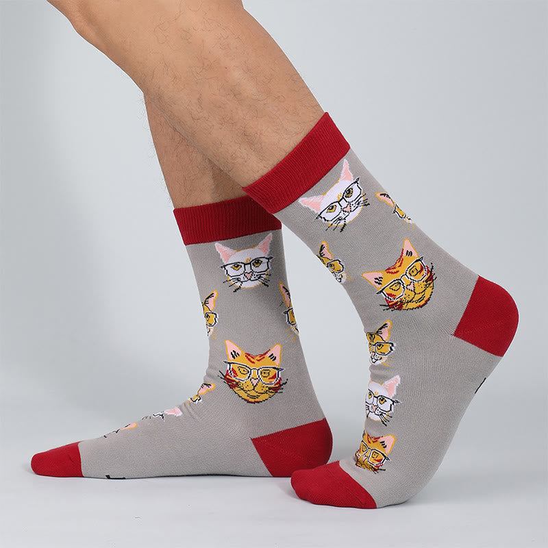 Chaussettes chat grande taille (5 paires) - image 6