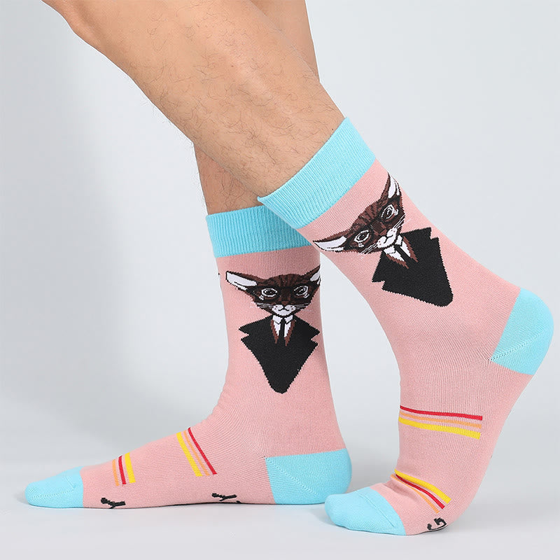 Chaussettes chat grande taille (5 paires) - image 2