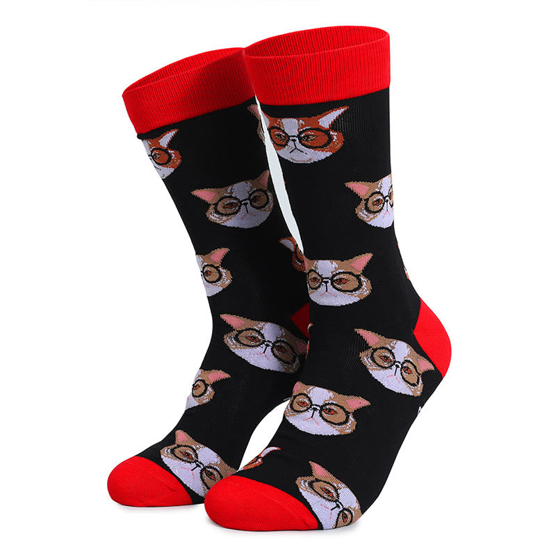 Chaussettes chat grande taille (5 paires) - image 7