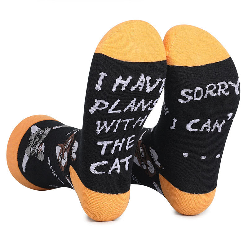 Chaussettes chat grande taille (5 paires) - image 10