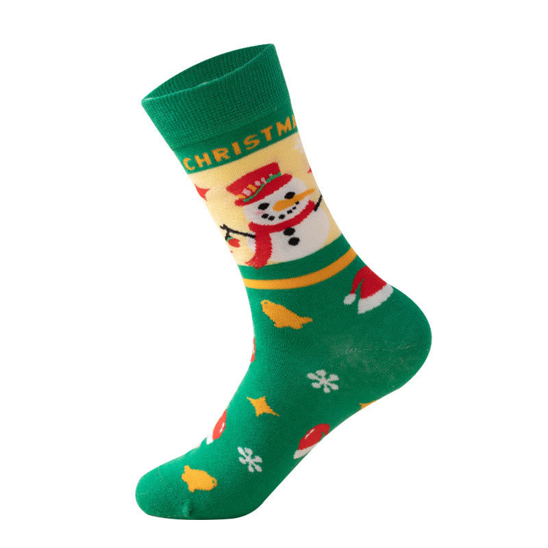 Chaussettes de Noël vertes grande taille (3 paires) - image 10