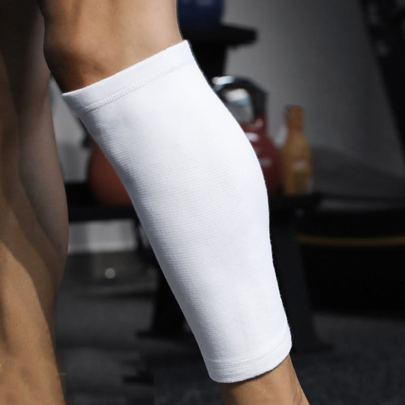 Manchons de compression blancs pour mollets grande taille