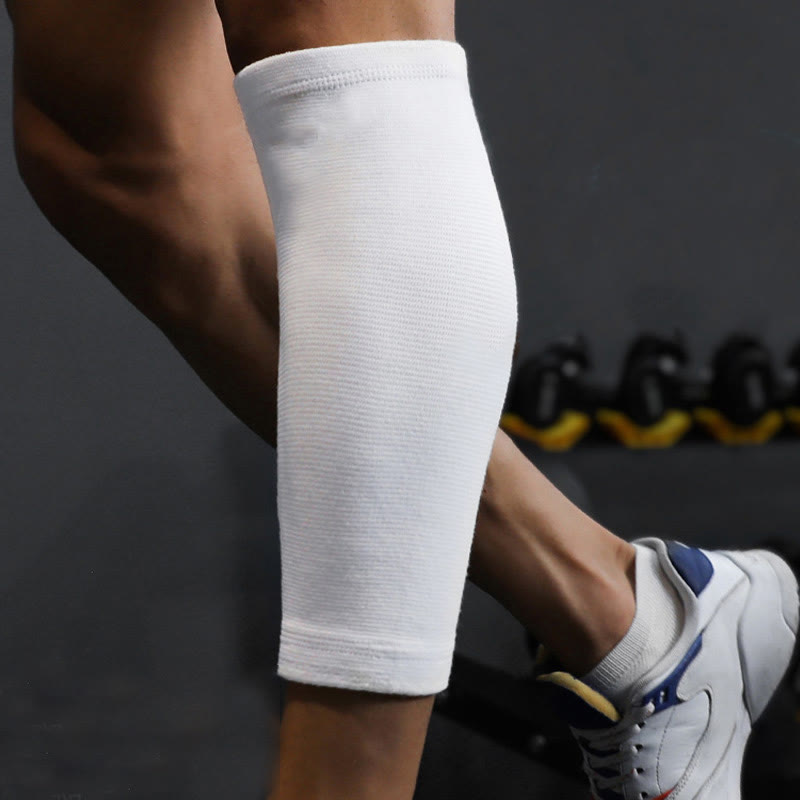 Manchons de compression blancs pour mollets grande taille