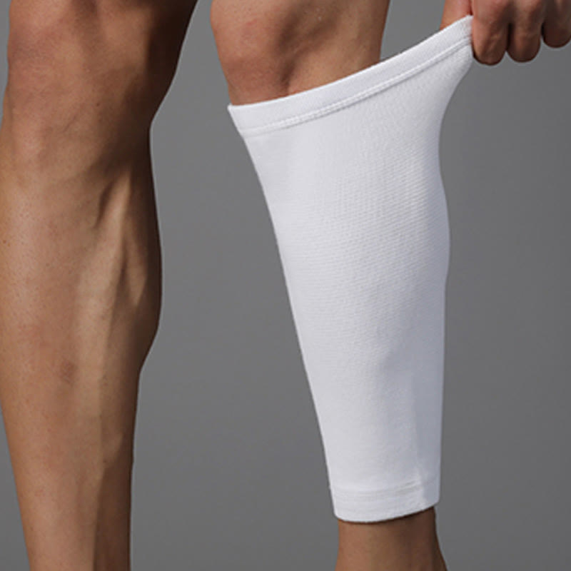Manchons de compression blancs pour mollets grande taille