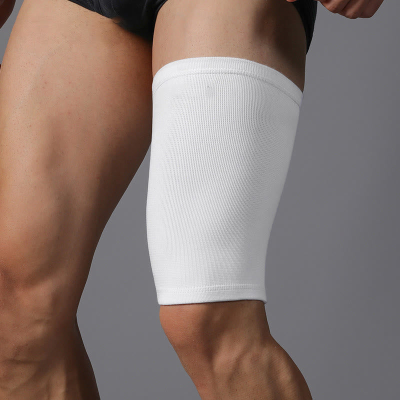 Manchons de compression blancs pour cuisses