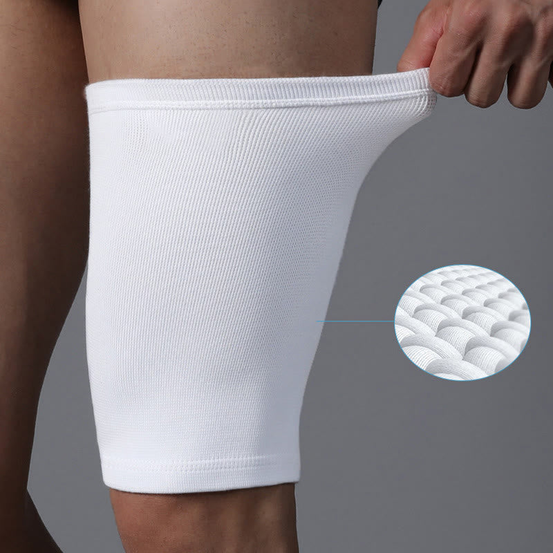 Manchons de compression blancs pour cuisses