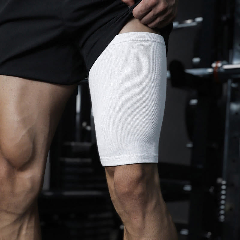 Manchons de compression blancs pour cuisses
