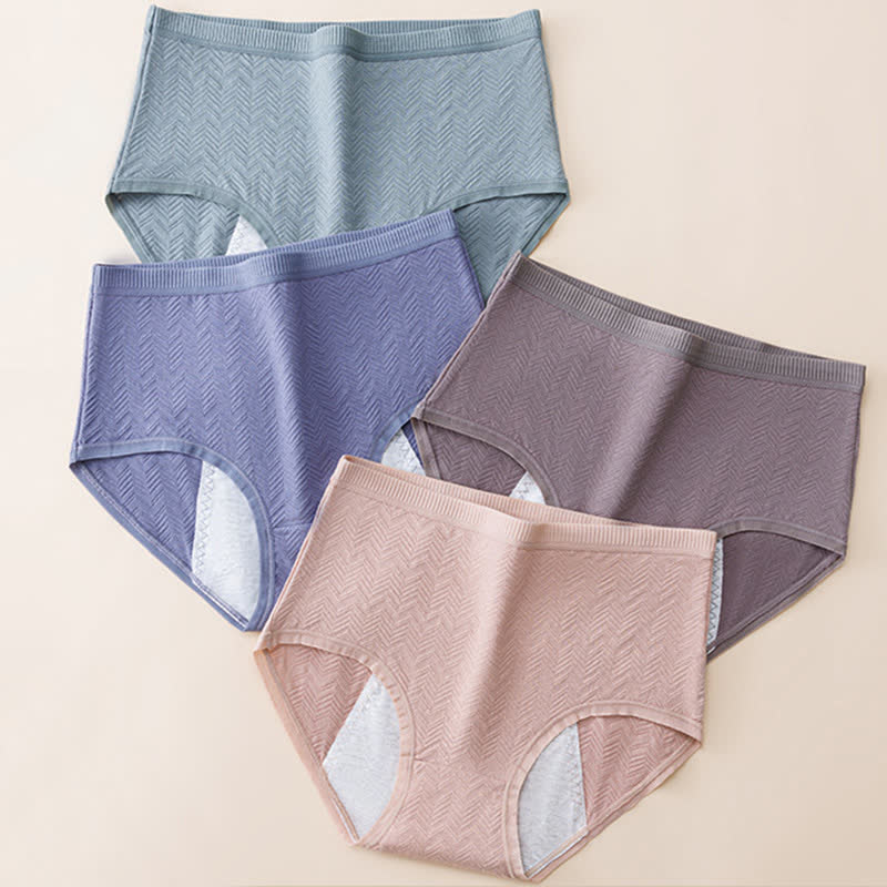 Culottes menstruelles taille haute en coton grande taille (lot de 3)