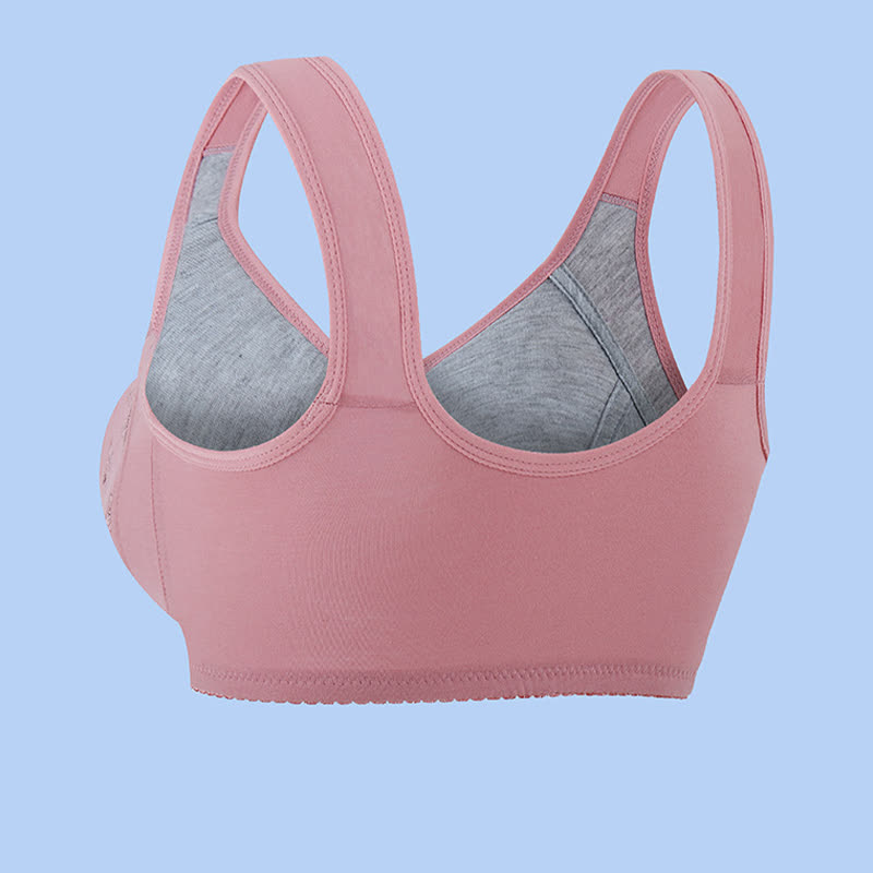 Soutien-gorge sans armatures à fermeture frontale et imprimé papillon et fleurs - image 5