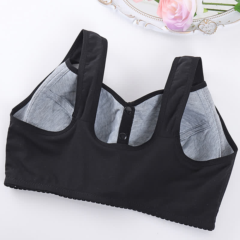 Soutien-gorge sans armatures à fermeture frontale et imprimé papillon et fleurs - image 12