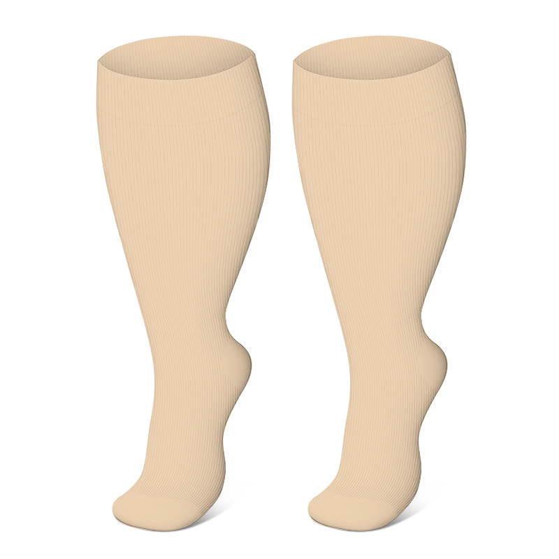 Lot de chaussettes de compression hautes et hautes au niveau des cuisses et des genoux, grande taille