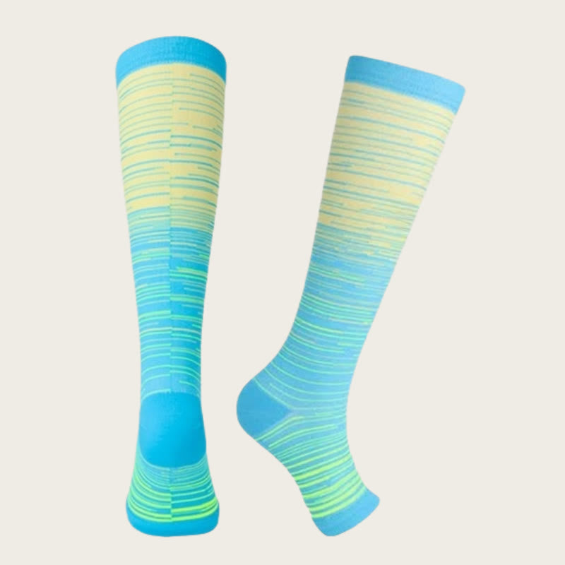Chaussettes de compression à bout ouvert grande taille (3 paires) - image 4