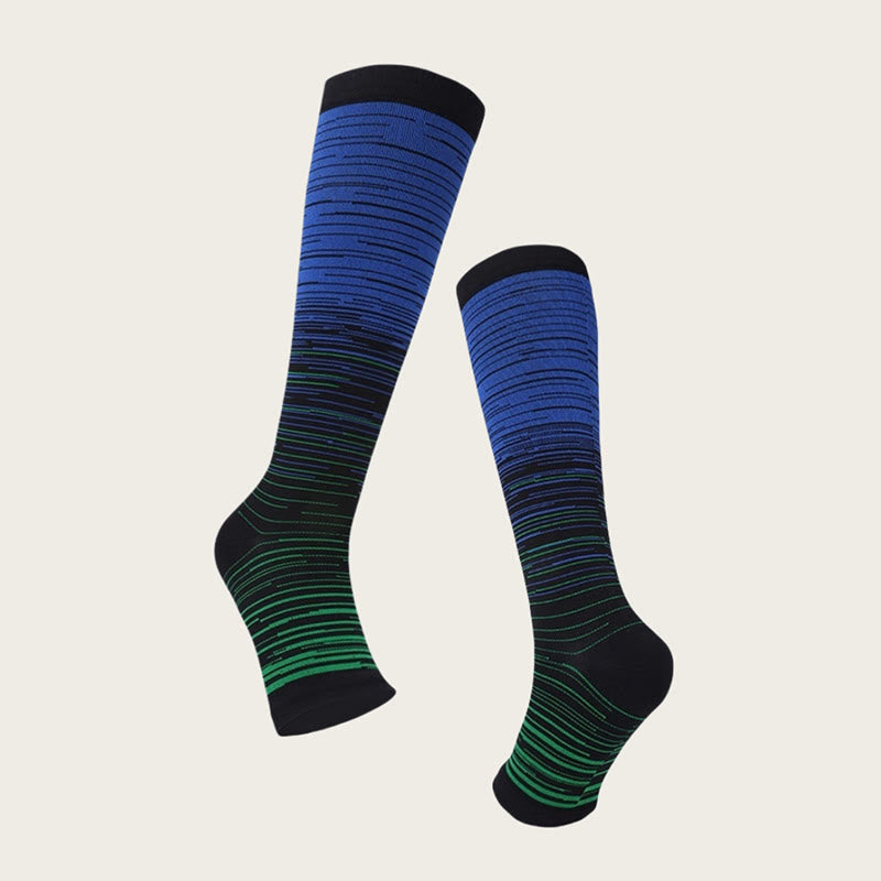 Chaussettes de compression à bout ouvert grande taille (3 paires) - image 6