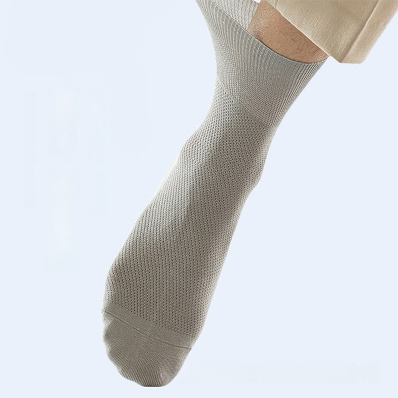 Chaussettes élégantes de couleur unie grande taille (8 paires)