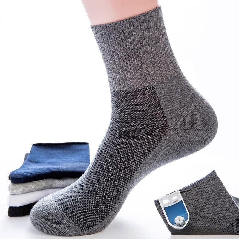 Chaussettes élégantes de couleur unie grande taille (8 paires)